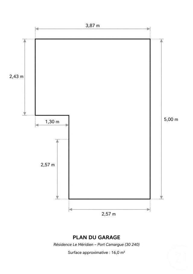 parking à vendre - 16.0 m2 - LE GRAU DU ROI - 30 - LANGUEDOC-ROUSSILLON - Century 21 Rouvière Immobilier